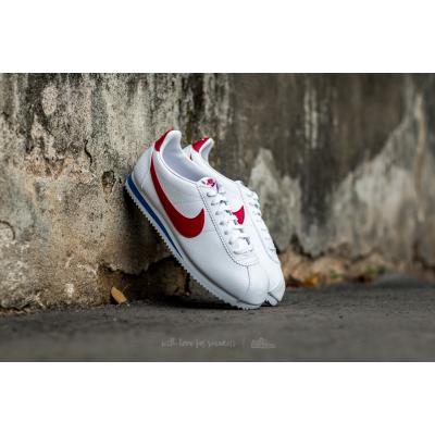 Nike Classic Cortez Leather White/ Varsity Red-Varsity Royal