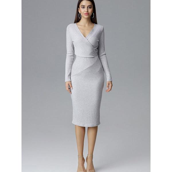 Šaty Figl model 126211 Grey L