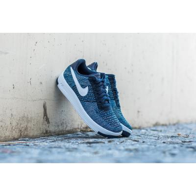 Nike Air Force 1 Ultra Flyknit Low Obsidian/ White-Star Blue-Pure Platinum