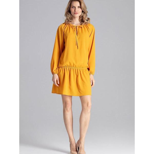 Šaty Figl model 129759 Yellow L/XL