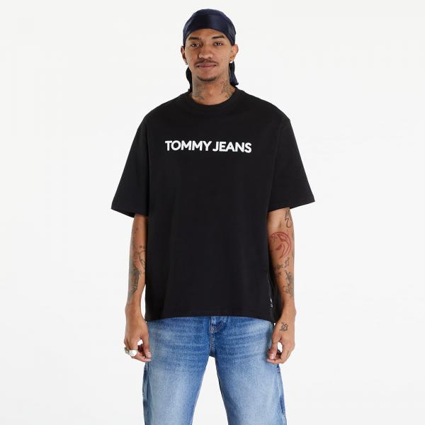 Tričko Tommy Jeans Logo Oversized Fit T-Shirt Black M
