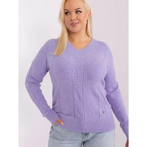 Svetr Factory Price model 190054 Purple XXL/XXXL