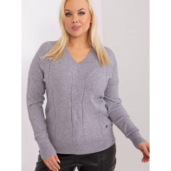 Svetr Factory Price model 190061 Grey XXL/XXXL