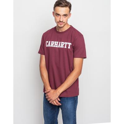 Triko Carhartt WIP College Chianti / White