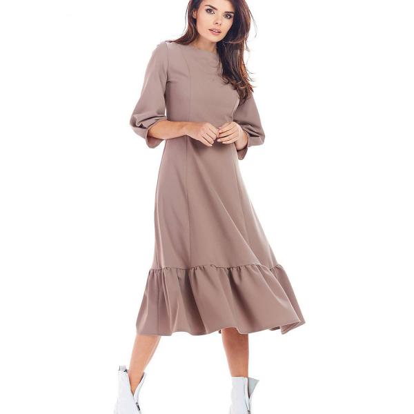 Šaty awama model 139573 Beige M