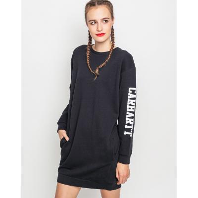 Šaty Carhartt WIP College Sweat Dress 100% cotton / black / white