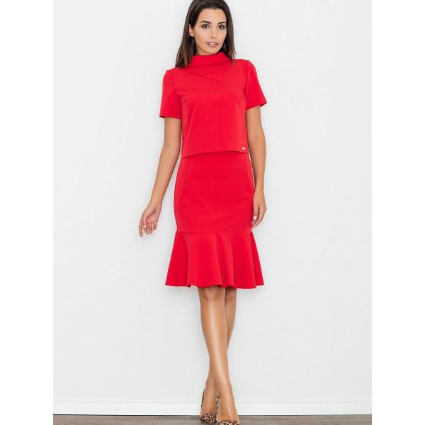 Sukně Figl model 77056 Red S