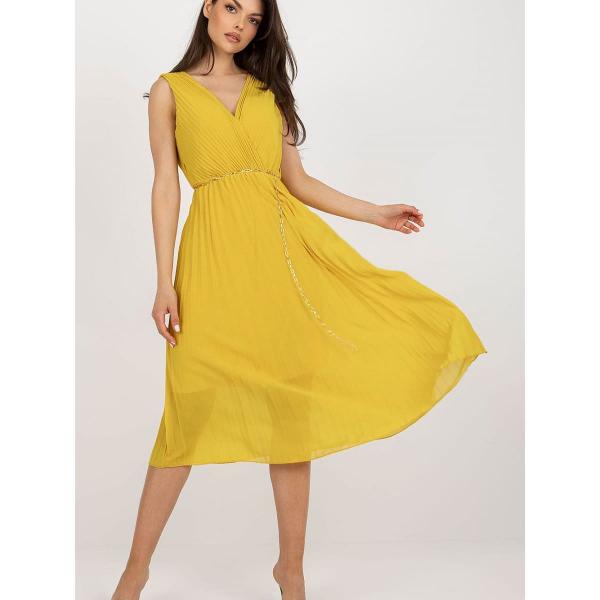 Šaty Italy Moda model 181355 Yellow Universal