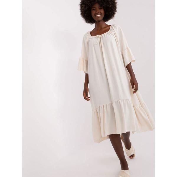 Šaty Italy Moda model 183107 Beige Universal