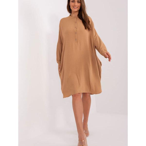 Šaty Italy Moda model 187455 Brown Universal