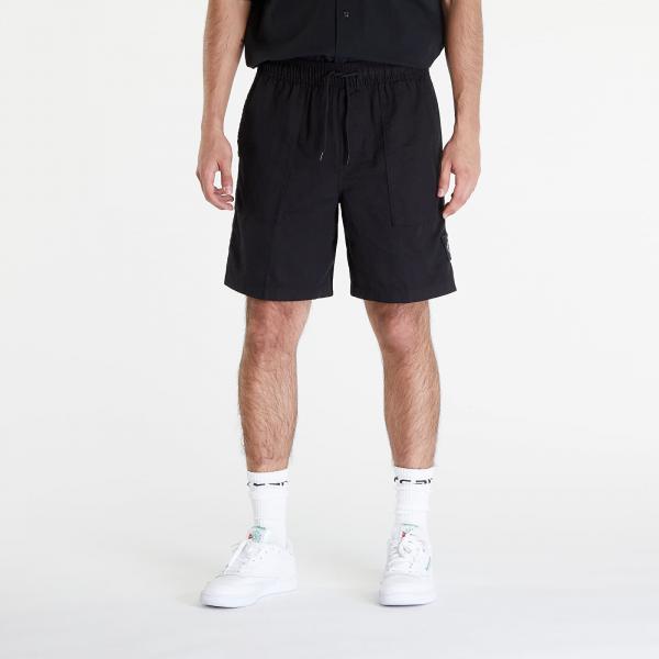 Šortky Calvin Klein Jeans Linen Shorts Black S
