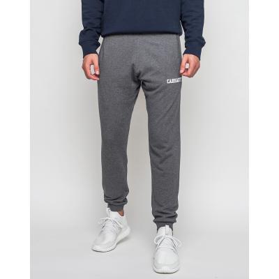 Tepláky Carhartt WIP College Dark Grey Heather / White