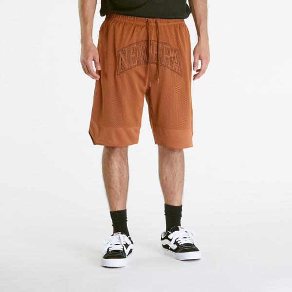 Šortky New Era Arch Logo Mesh Shorts Brown S