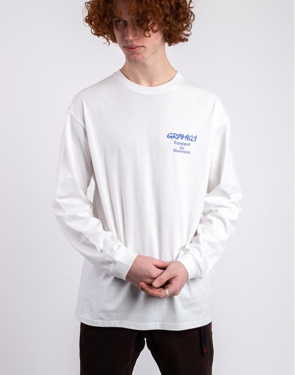 Tričko Gramicci Equipped L/S Tee WHITE