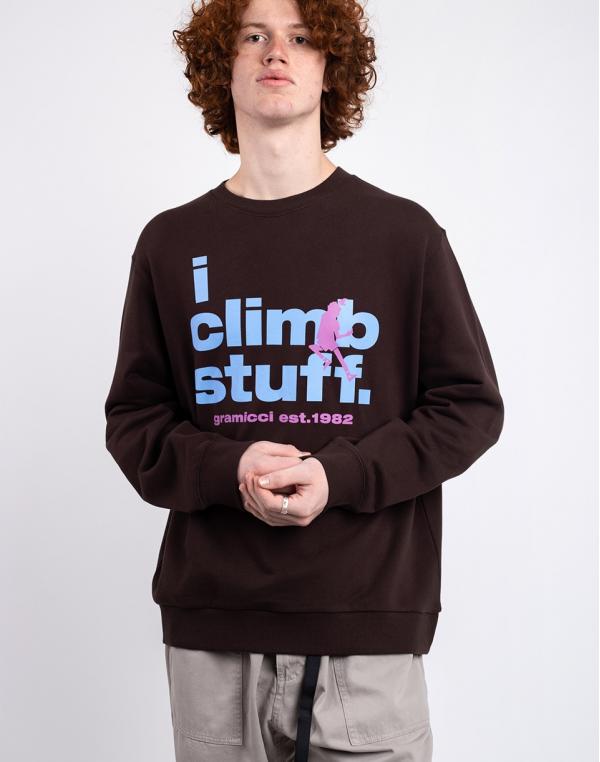 Gramicci I Climb Stuff Sweatshirt DEEP BROWN XL