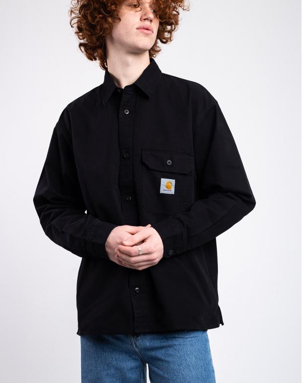 Carhartt WIP Reno Shirt Jac Black garment dyed L