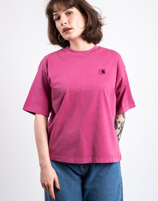 Tričko Carhartt WIP W' S/S Nelson T-Shirt Magenta garment dyed