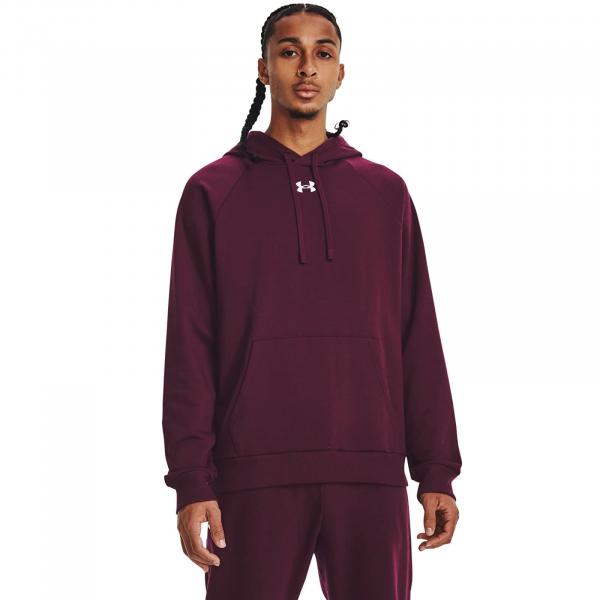 Mikina Under Armour Rival Fleece Hoodie Dark Maroon M
