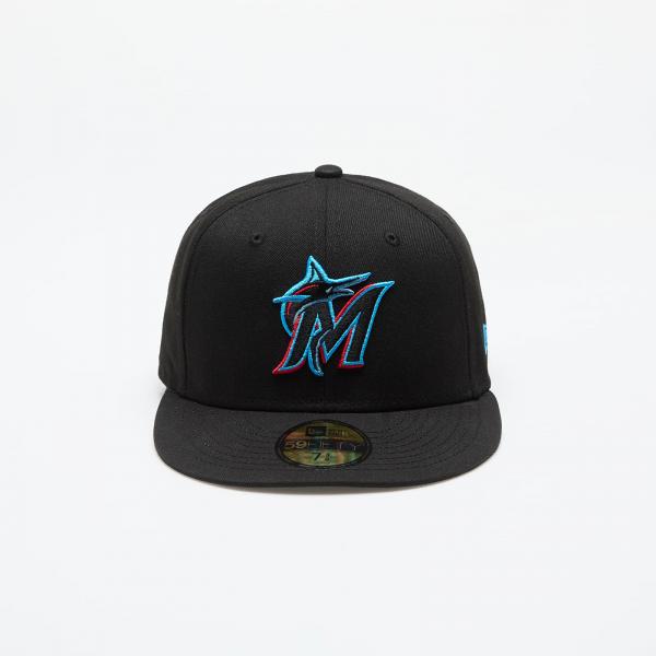Kšiltovka New Era Miami Marlins 59FIFTY On Field Game Fitted Cap Black 7 3/8