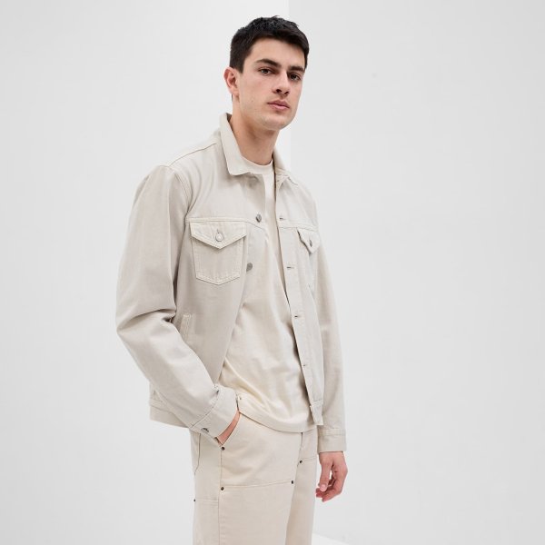 Bunda GAP Denim Jacket Grey Splash S