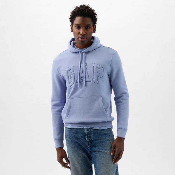 Mikina GAP Pullover Puff Logo Hoodie Distant Blue XS