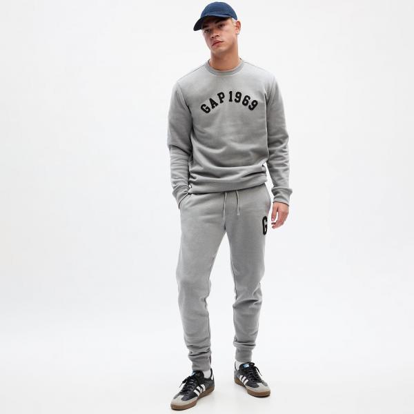 Tepláky GAP Logo Jogger Sweatpants Pilot Grey XS
