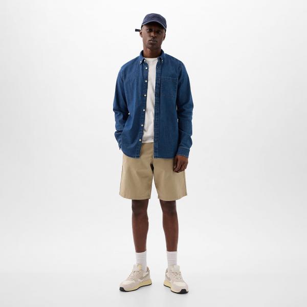 Šortky GAP 10 Inch Vintage Shorts Iconic Khaki 308 W32