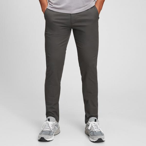 Kalhoty GAP Chino Skinny Fit Pants Soft Black W29/L30