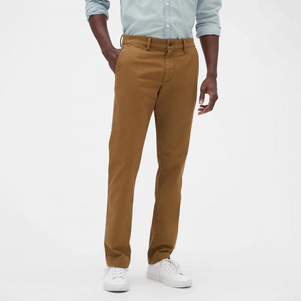 Kalhoty GAP Chino Slim Fit Pants Palomino Brown Global W29/L30