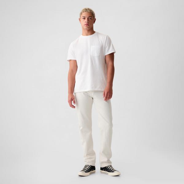 Kalhoty GAP Denim Pants Straight Carls Stone W36/L34