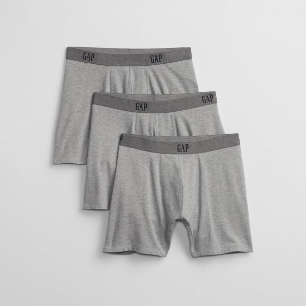Boxerky GAP Boxer Brief 3-Pack Heather Grey M