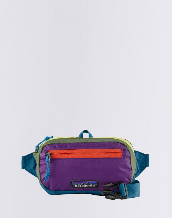 Patagonia Ultralight Black Hole Mini Hip Pack Patchwork: Subtidal Blue