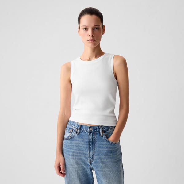 Tílko GAP Sleeveless Modal Shell Fresh White XXL
