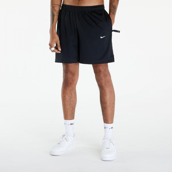 Šortky Nike Solo Swoosh Men's Mesh Shorts Black/ White XS
