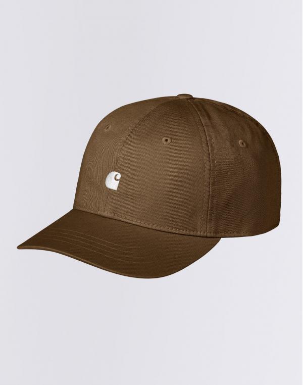 Carhartt WIP Madison Logo Cap Lumber/White