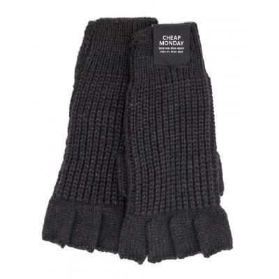 Rukavice Cheap Monday Skull fingerless Black Melange