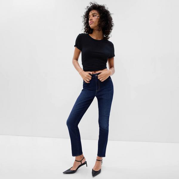 Kalhoty GAP Denim Pants Jegging - High Rise Dark Moon W26