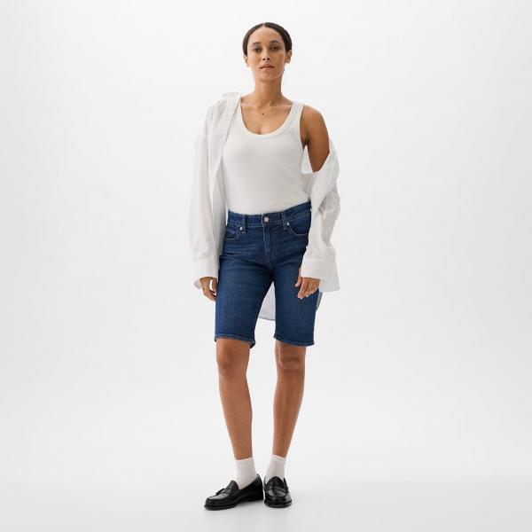 Šortky GAP Denim Bermuda Shorts Dark Wash W29
