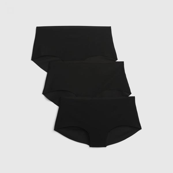 Kalhotky GAP No Show Hipster Underwear 3-Pack True Black M
