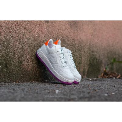 Nike Wmns Air Force 1 '07 Textile Premium Off White/ Off White-Hyper Violet-Total Orange