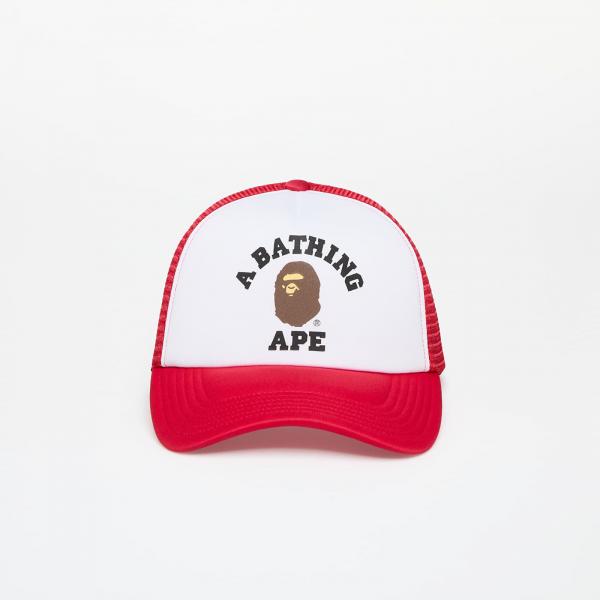 Kšiltovka A BATHING APE College Mesh Cap Red Universal