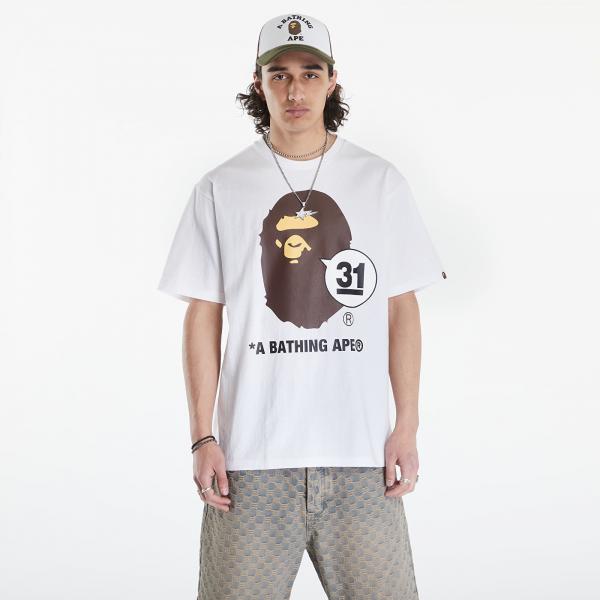 Tričko A BATHING APE 31St Anniv. Ape Head Tee White M