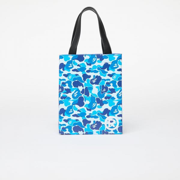 A BATHING APE Abc Camo Tote Bag Blue Universal