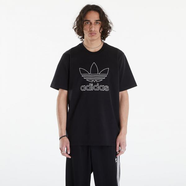 Tričko adidas Adicolor Outline Trefoil Tee Black L