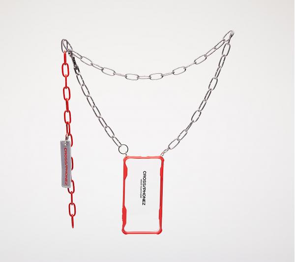 CROSS/PHONEZ Crossphone Chain Silver/ Red