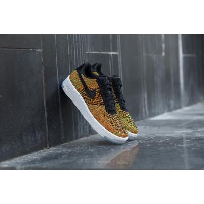 Nike Air Force 1 Ultra Flyknit Low Volt/ Black-Total Orange-White