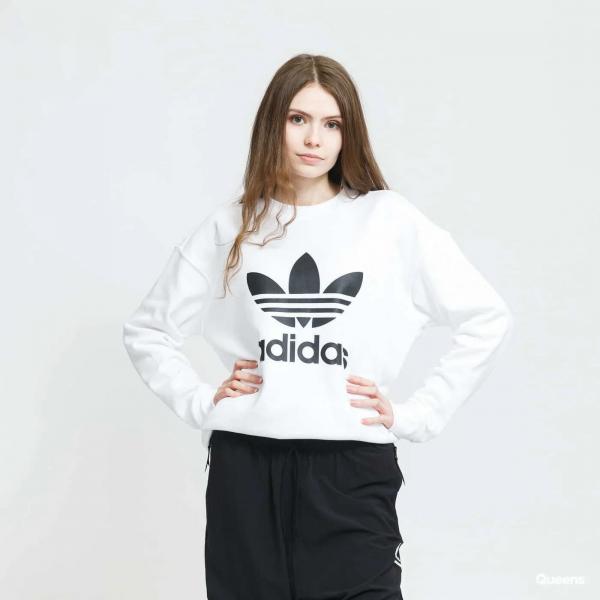 Mikina adidas Trefoil Crew Sweatshirt White M/40