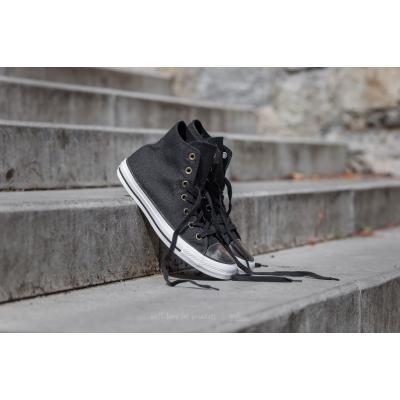Converse Chuck Taylor All Star Brush Off Leather Toe Cap Black/ Light Gold/ Black