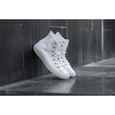 Converse Chuck Taylor All Star Brush Off Leather Toecap White/ Pure Silver/ White