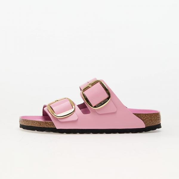 Birkenstock Arizona Big Buckle Natural Leather Patent High-Shine Fondant Pink